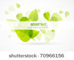 nature flying leaves. vector...
