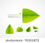 green leaf labels