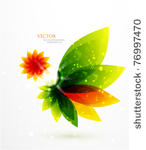 vector abstract flower