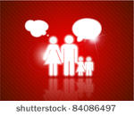 vector family talk. abstract...