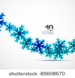 abstract blue christmas...