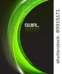 vector green flow abstract...