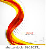 vector abstract orange wave...