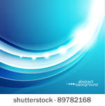 vector shiny blue wave abstract ...