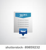 blue price label