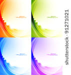 light waves vector abstract...