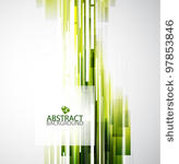 straight green lines abstract...