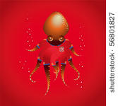 octopus with spain football t...