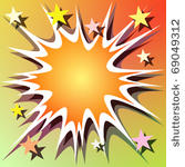 a vector comic book explosion...