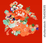 floral montage from vintage...