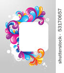 colorful frame for your message