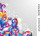 colorful background with space...