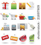 shopping and consumerism icon...