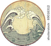 decorative background in a...