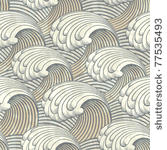 seamless pattern with waves