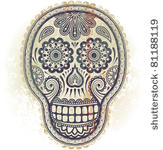 decorative skull  in...