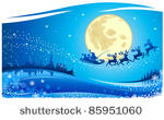 santa into the christmas night...
