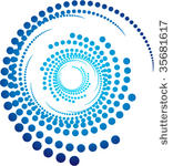 abstract deep blue swirl...