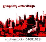 grunge style city design ...
