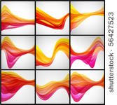 beautiful abstract wavy...
