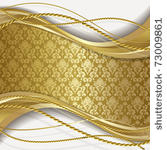 white background with gold...