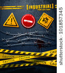 industrial grunge elements set. ...