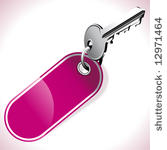 beautiful realistic key with...