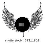 modern pattern. wings shape....
