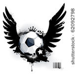 soccer ball on dirty background....