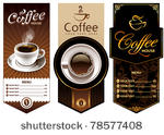three coffee design templates....