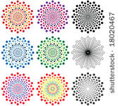 abstact spot circles   vector