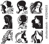 vector set of closeup...