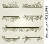 vector set of vintage design...