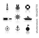 nautical icon set