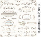 ornate frames and scroll...