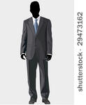 men's business suit template...