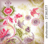 flower and birds