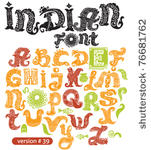 indian font