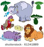 set of african animals 1  ...