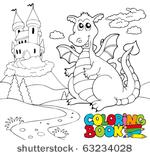 coloring book with big dragon 2 ...
