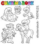 coloring book with kids...