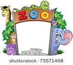 zoo entrance with various...