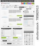 web design elements set. online ...