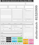 web design elements set. clean. ...