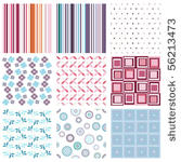 vector set of nine different...