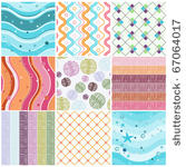 vector set of nine colorful...