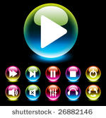 vector glossy buttons.