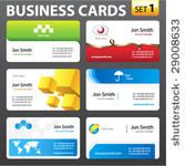 business cards. vector.