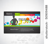 website design template. vector.