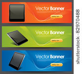 vector website headers  tablet...
